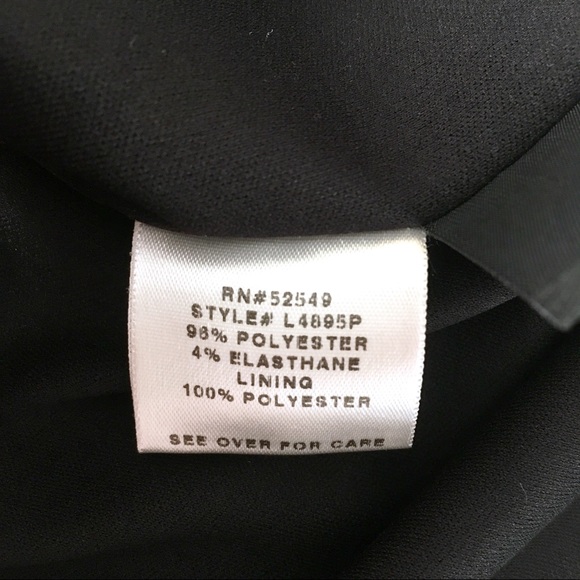 Laundry Shelli Segal Black Sleeveless Dress Sz 8P - Picture 4 of 8